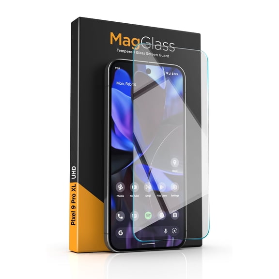 MagGlass for Google Pixel 9 Pro XL Camera Lens & Screen Protector, Full Coverage HD Tempered Glass with Easy Install Applicator (6.8")