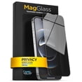 thumbnail image 1 of MagGlass for iPhone 16e Privacy Screen Protector, Anti-Spy Tinted Tempered Glass (Easy Applicator Included), 1 of 7