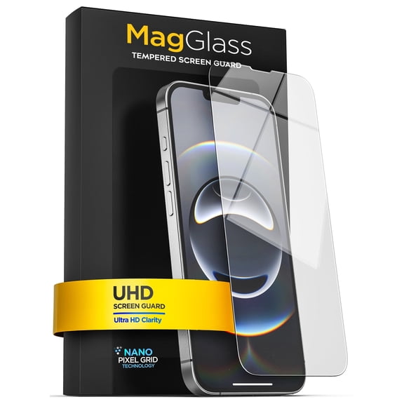 MagGlass for iPhone 16e Screen Protector Toughened Tempered Glass with Easy-installation Applicator (Crystal Clear)