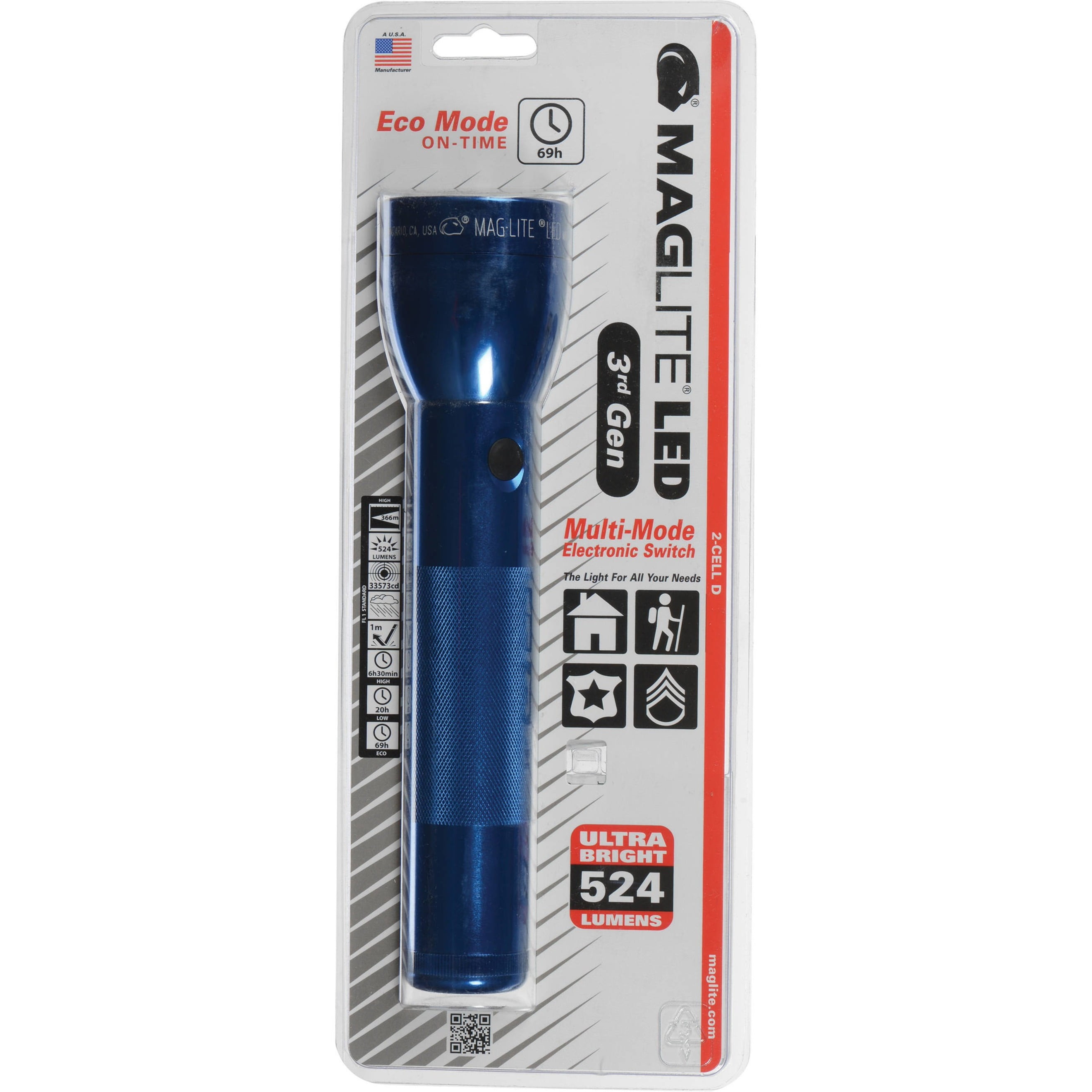 MagLite ML300L 2Cell D LED Flashlight