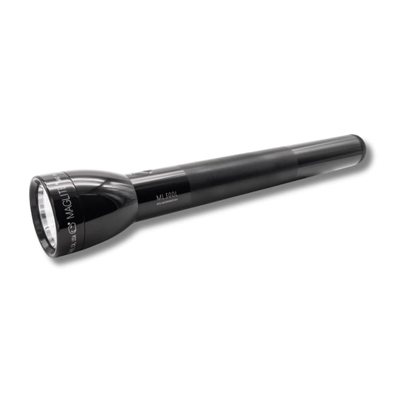 MagLite ML300L LED 4-Cell D Flashlight, Adjustable Focus, Long Battery Life, Water-Resistant, Tactical and Emergency Use  Black