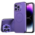 thumbnail image 1 of MagSafe Compatible Hybrid Case with Camera Ring Stand for iPhone 14 Pro Max - Purple, 1 of 6