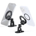 thumbnail image 1 of MagSafe Compatible Magnetic Car Dashboard Phone Mount with 360 Rotation - Black, 1 of 5