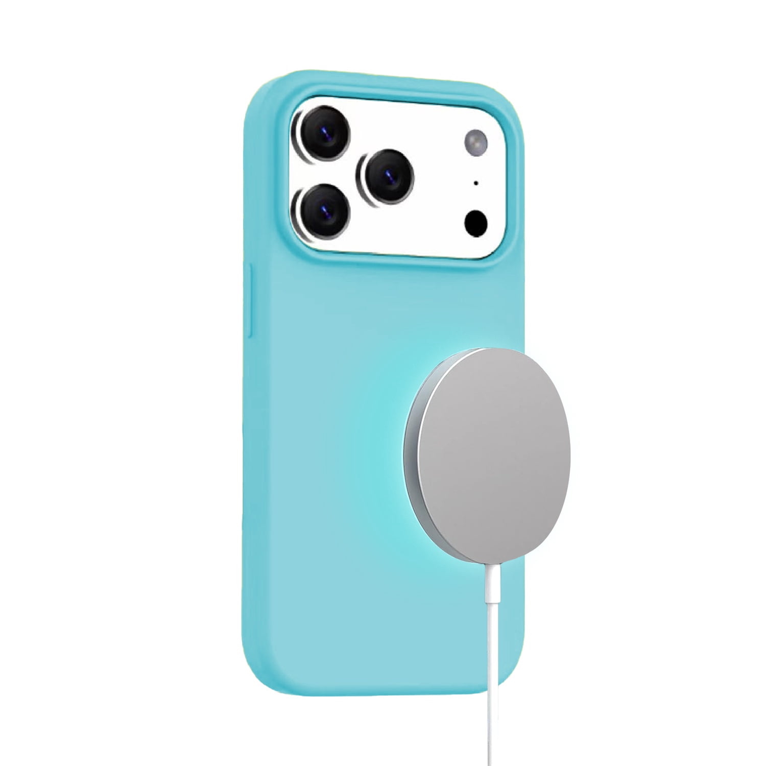 MagSafe-Compatible Silicone Case for iPhone 17 Pro Max - Blue