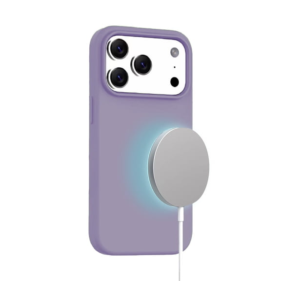 MagSafe-Compatible Strong Silicone Case for iPhone 17 Pro Max - Lavender