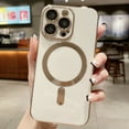 thumbnail image 1 of MagSafe Compatible iPhone 11 Pro Max Case, Slim Plating Magnetic Case Full Camera Protection Cover for Apple iPhone 11 Pro Max,White, 1 of 1