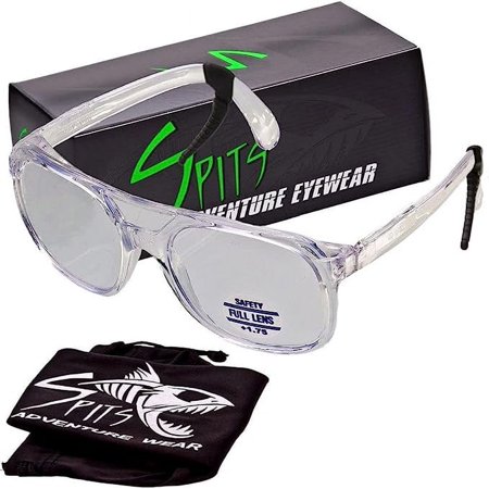 MagSafe Full Magnifying Lens Safety Glasses (Frame Style: Classic "Med-Large Frame", Magnifier Option: Clear 3.00)