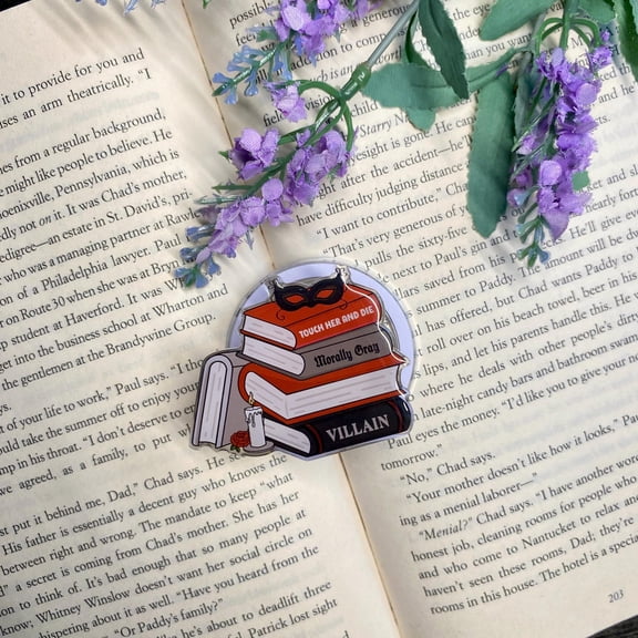 MagSafe Magnetic Phone E Reader Grip Book Stack Dark Romance Villain