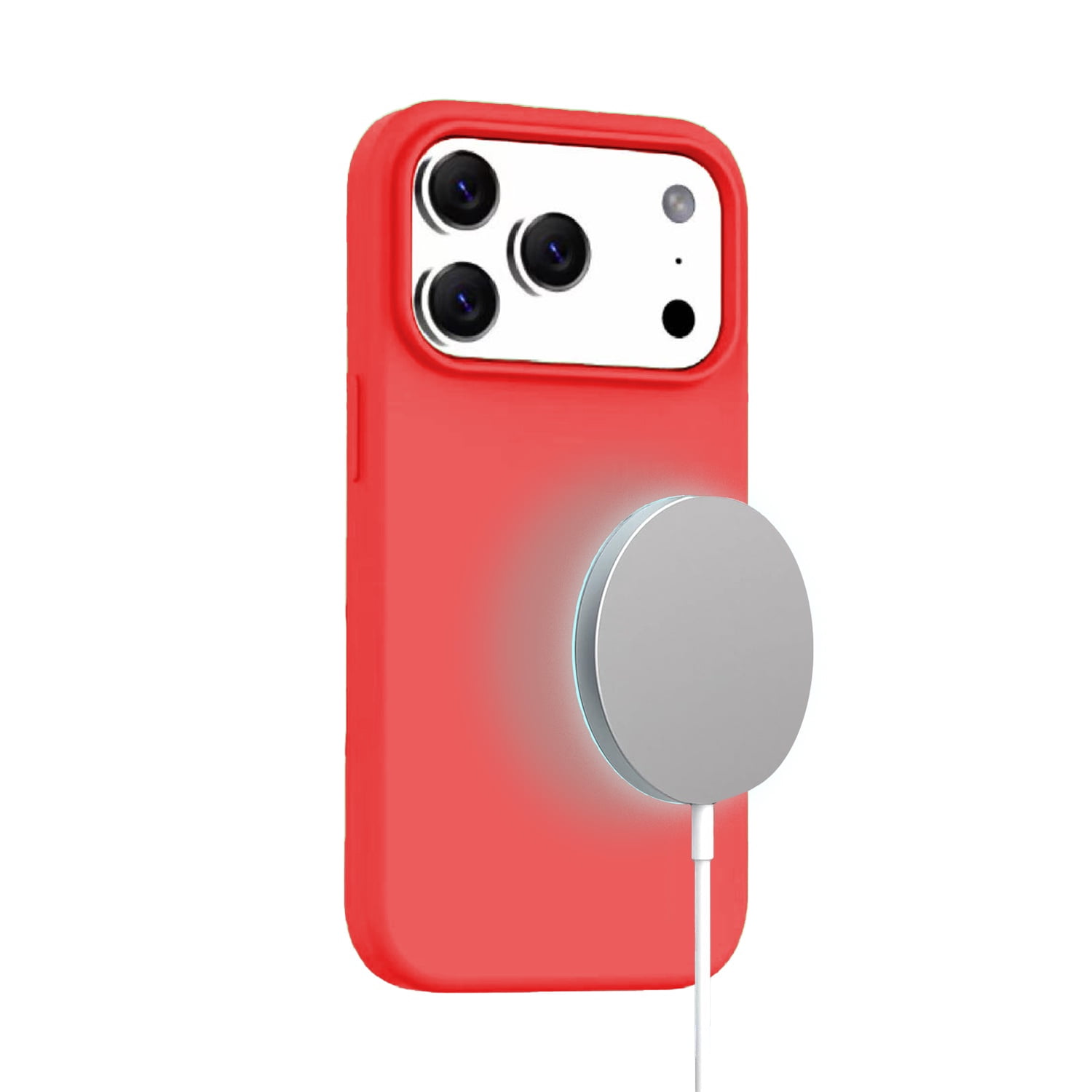 MagSilicone Case for iPhone 17 Pro Max - Red