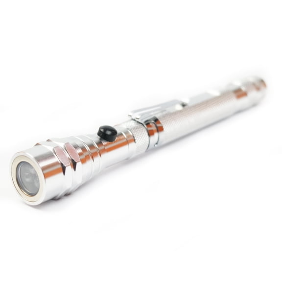 MagTorch Magnetic Torch with Extendable Flexible LED Light for DIY, Crafts, Carpentry and Tradesmen - Silver