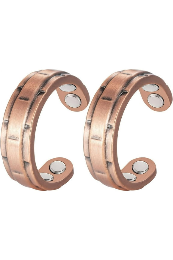 MagVIVACE Copper Magnetic Ring for Women, Magnetic Ring, 3500 Gauss Effective Magnet