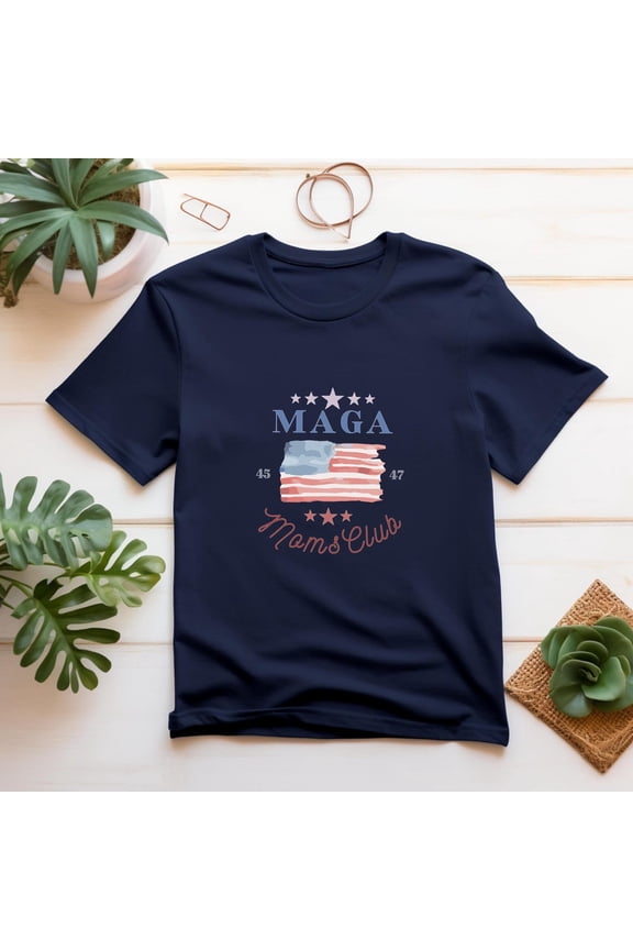 Maga Moms Club T-Shirt, Republican Mom Shirt, Trump Maga Mama Shirt, Conservative Mother Gift, Make America Great Again Tee, Mom Social Club Tee
