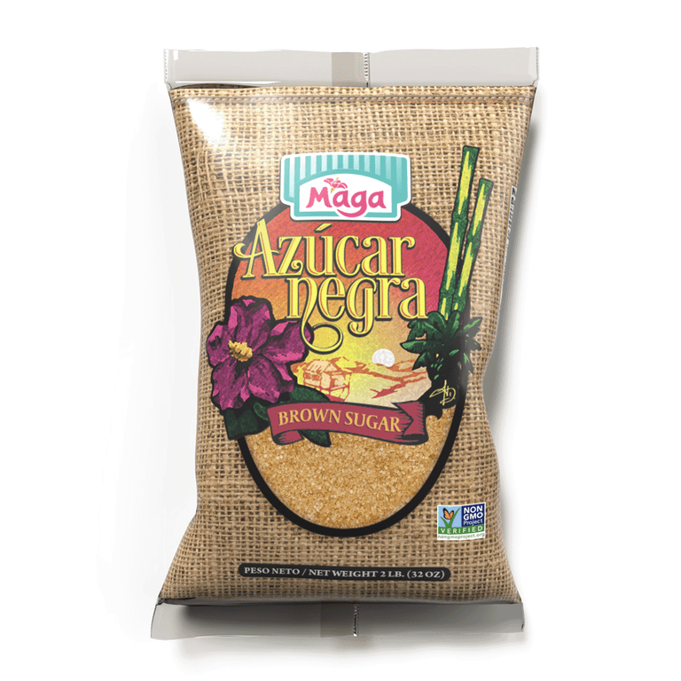 【メガレア】Brown Sugar - Free Maga Pure Unrefined Brown Sugar, Gluten Free, 2 lb, Plastic Bag