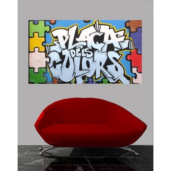 Magaletti "Placa dels Colors" Wall Decal