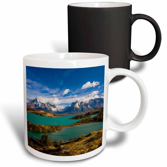 3drose, Magallanes Region, Chile, Lago Pehoe Landscape, Torres Del Paine Np, 11oz Magic Transforming Mug