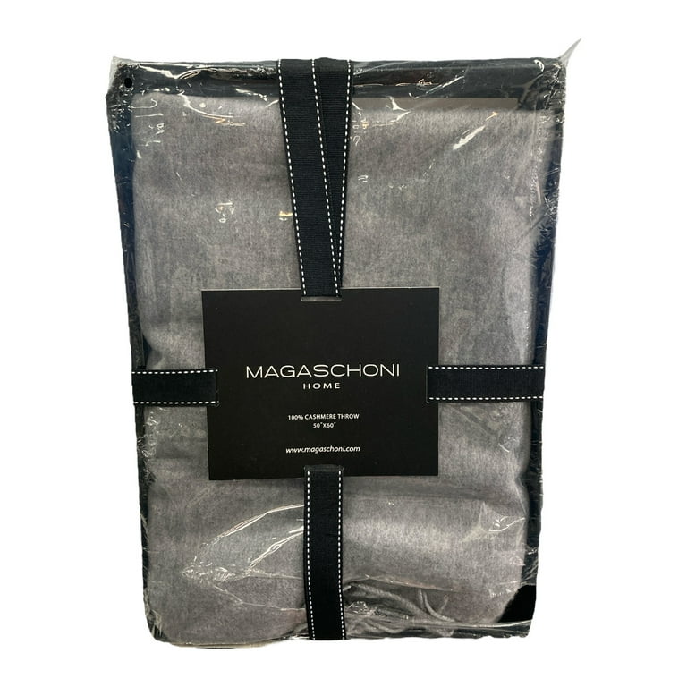 Magaschoni Soft Comfortable 100 Cashmere Fringe Throw 50