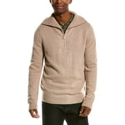 Magaschoni mens  Cashmere Funnel Sweater, S, Beige