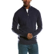 Magaschoni mens  Tipped Cashmere Pullover, S, Purple