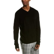 Magaschoni mens  Tipped Cashmere Sweater, S, Black