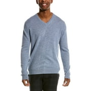 Magaschoni mens  Tipped Cashmere Sweater, S, Grey