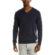 Magaschoni mens  Tipped Cashmere Sweater, S, Purple