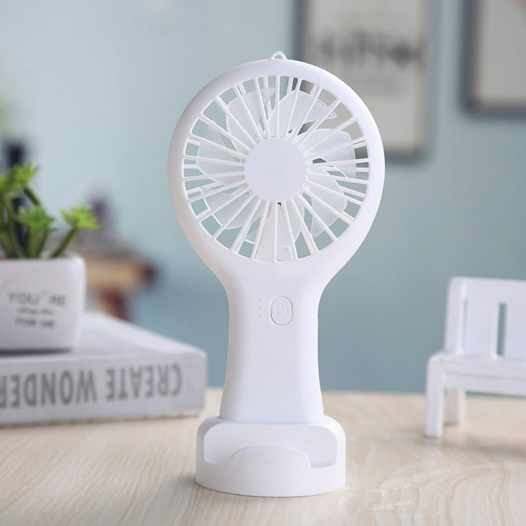 Magazine 4 Color Handheld Fan Big Strong Wind Holding Portable Mini Fan Desktop Mini USB Fan Outdoor Two purpose Rechargeable Small Fan built in