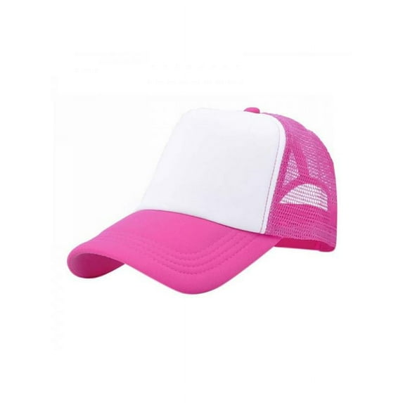 Magazine Adjustable Baby Boy Girl Baseball Cap Kid Trucker Blank Curved Visor Hat Mesh AU
