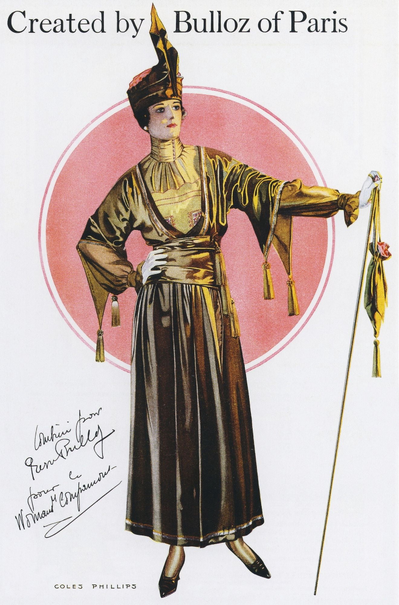 Magazine Advertisement Bulloz of Paris 1917 Canvas Art - Clarence Coles Phillips (18 x 24)