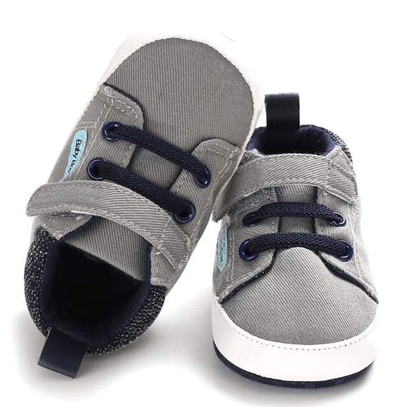 Magazine Baby Boys Girls Canvas Sneakers, Infant Toddler Non-Slip Shoes First Walkers Prewalker Crib Shoes