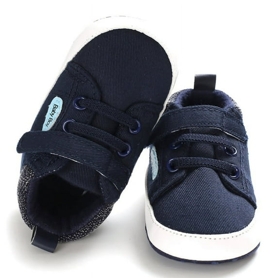 Magazine Baby Boys Girls Canvas Sneakers, Infant Toddler Non-Slip Shoes First Walkers Prewalker Crib Shoes