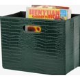 Magaznine Rack Magazine Basket with Holder, Foldable Magazine Rack Green - Walmart.com