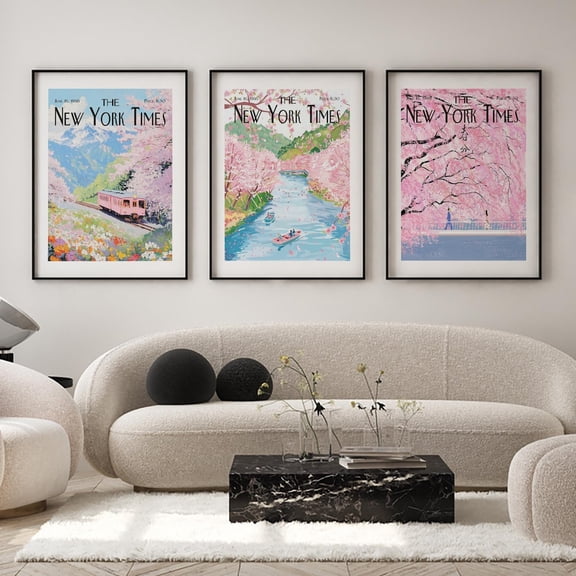 Magazine Cover Retro Wall Art Posters, Poster Only