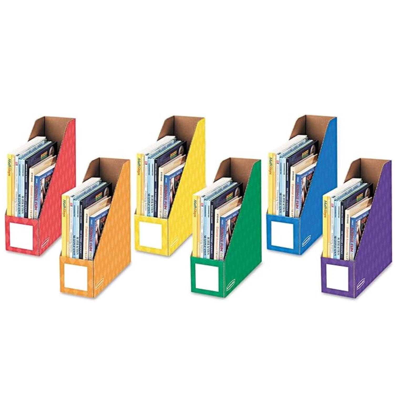 Magazine Files, Cardboard File Holders 4x12x13, 6-Pack - Classroom ...