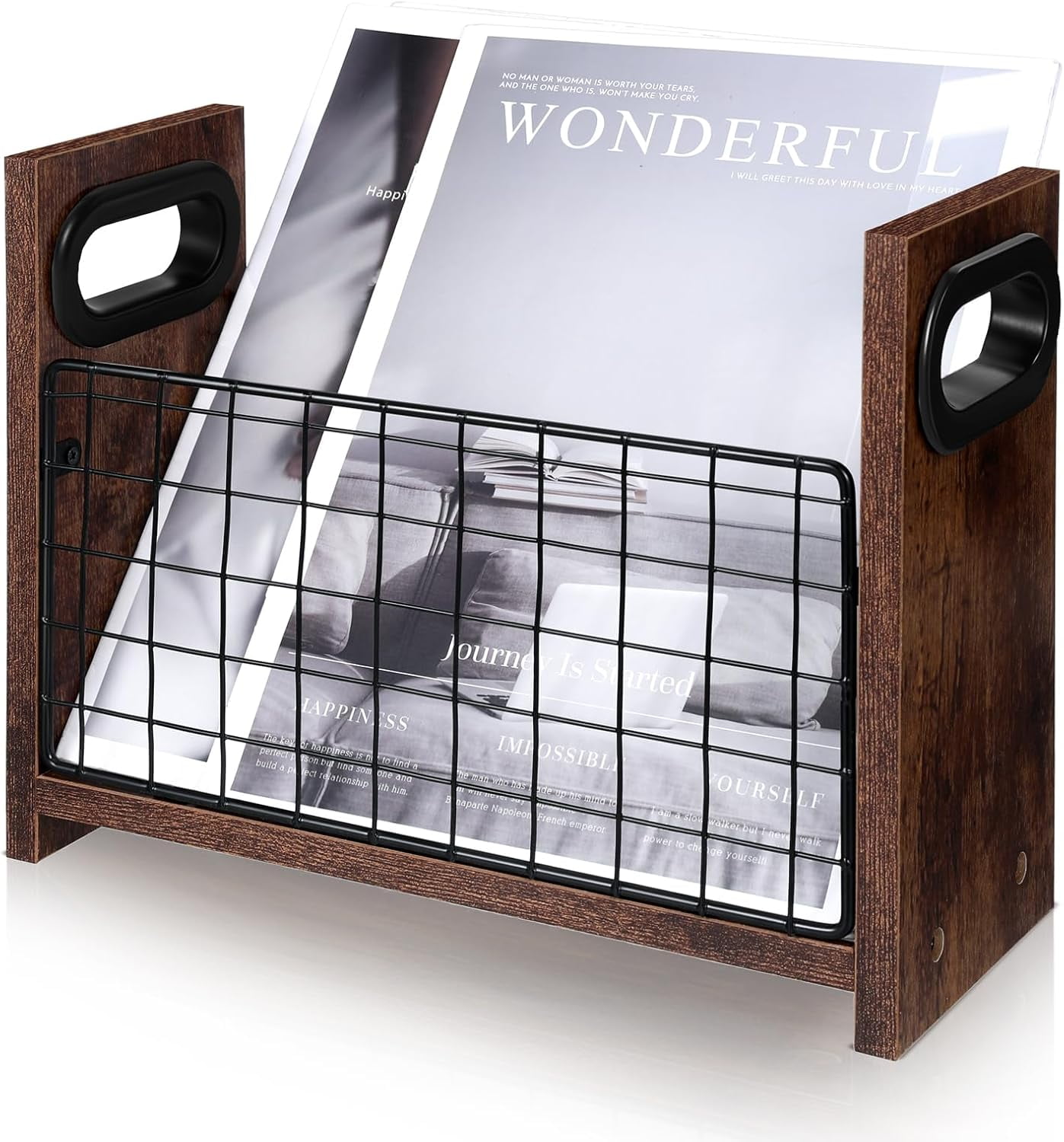 Magazine Holder Slim Magazine Book Holder Magazine Rack Floor Magazine ...