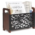 thumbnail image 1 of Magazine Holder,Wood Magazine Rack,Rustic Magazine File Holder,Magazine Storage Basket,Magazine Rack Floor,Farmhouse Magazine Organizer for Magazines,Books,Newspapers, 1 of 5