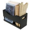 thumbnail image 1 of Magazine Holder Wooden Magazine Organizer Multipurpose Storage Rack Compact Folder Organizer File Holder with Built In Handle for Books Newspapers, 1 of 11