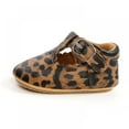 thumbnail image 1 of Magazine Lovely Baby Boy  Leopard PU Leather Non-slip Soft Sole Toddler First Walking Shoes, 1 of 7