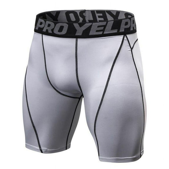 Magazine Mens Elasitc Shorts Summer Letter Print Bodybuilding Fitness Athletic Gym Training