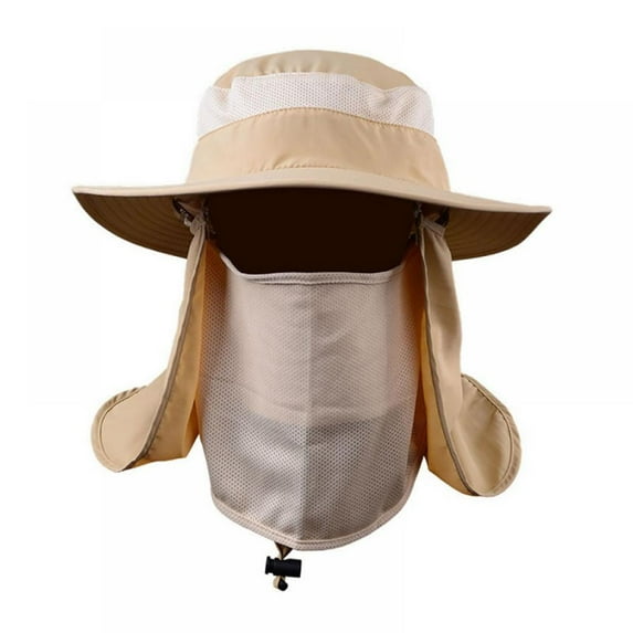 Magazine Mens Women Outdoor Sport Fishing Hiking Hat UV Protect Face Neck Flap Sun Cap