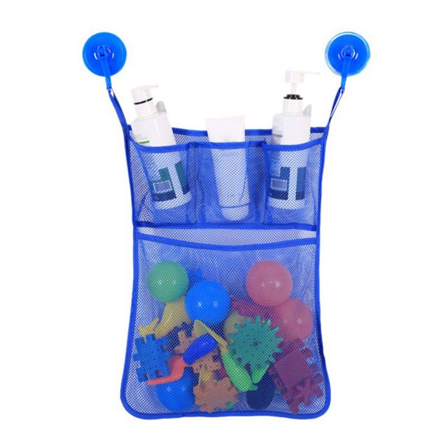 Magazine Mesh Bath Toy Organizer with 2 Ultra Strong Suction Hooks