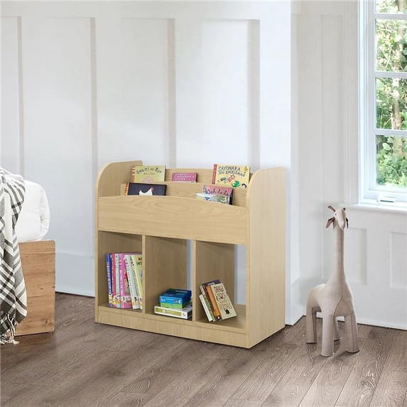 Magazine Rack & Bookshelf, Maple