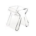 thumbnail image 1 of Magazine Rack End Table Stool, Clear, 1 of 4