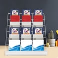 thumbnail image 1 of Magazine Rack for Table Top, Tabletop Book Rack, Book Display Stand, 1 of 11