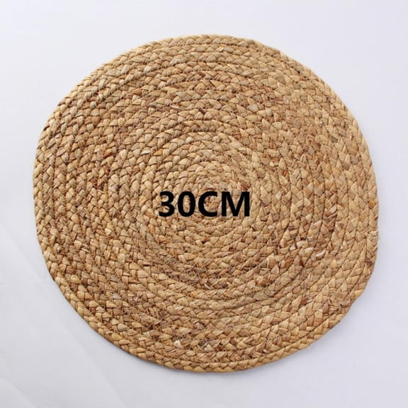Magazine Round Rattan Placemats Dining Table Woven Placemats Heat Insulation Pot Holder Table Tea Cup Mug Coaster Kitchen Accessories