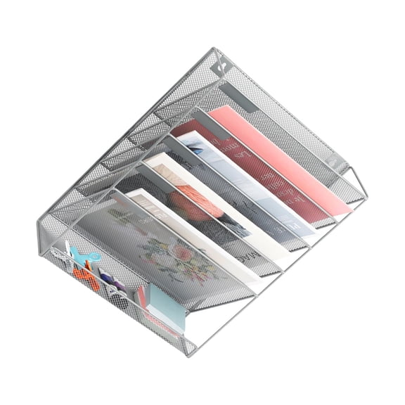 Magazine Storage Rack Hanging Wall File Holders Desk Organiser in Tray
