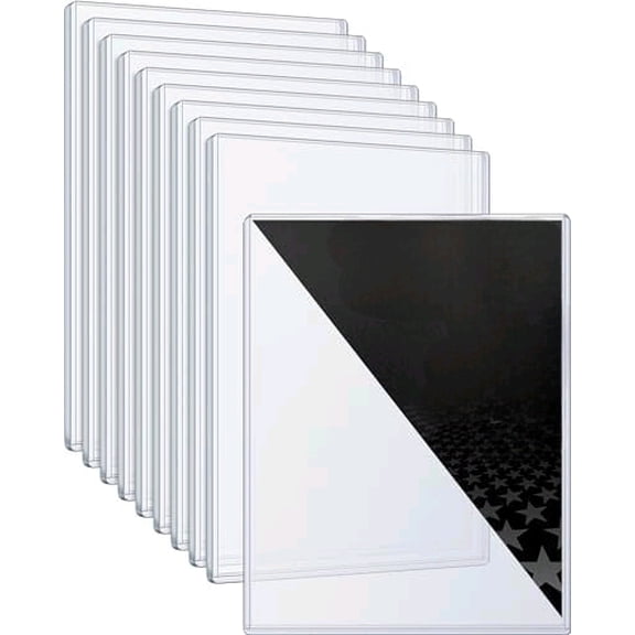 Magazine Toploaders - 7mm Thick Plastic Sleeves, 9x11.5 Top Loader Binder Magazine Protectors for Collectors, 10 Pack$$