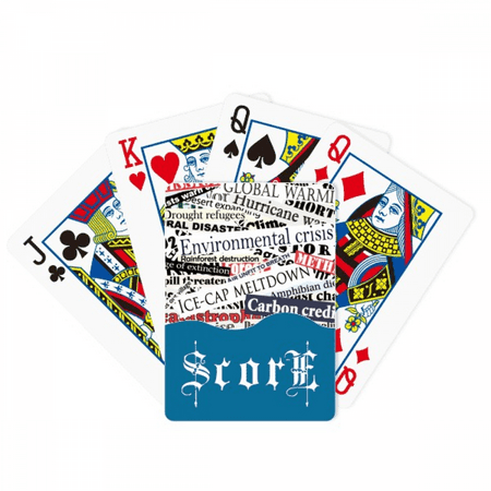 Magazine Veins Pattern Background Score Poker Playing Card Index Game