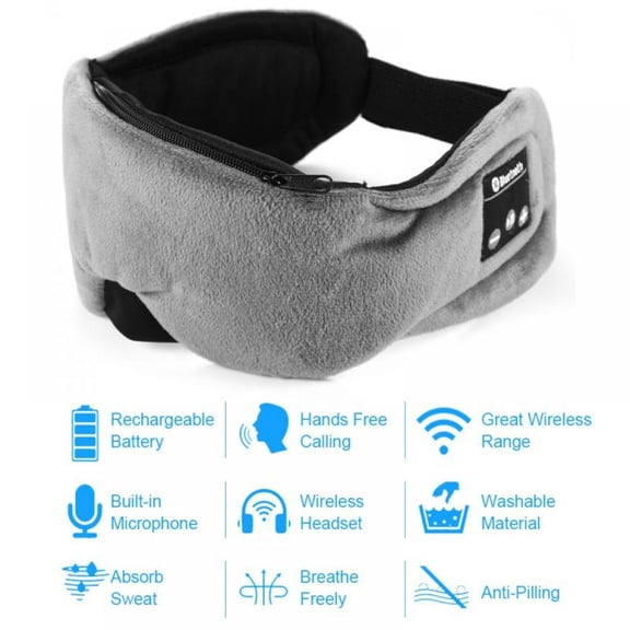 Magazine Wireless Bluetooth Stereo Musical Eyes Mask Headphones Earphone Sleep Headsets