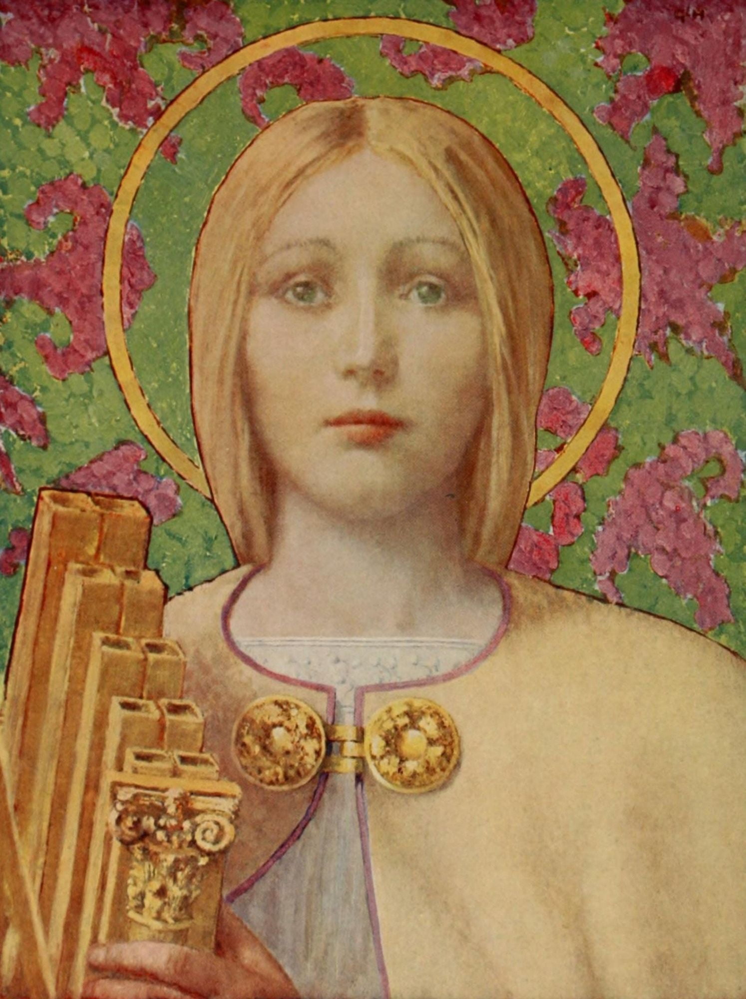 Magazine of Art 1898 St Caecilia Canvas Art - George Hitchcock (18 x 24)