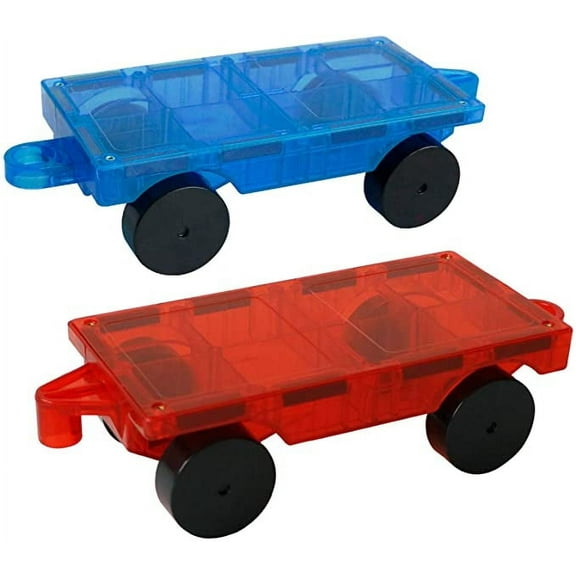 Magblock Magnetic Tiles Car Truck Expansion Set, 2 Piece Magnet Toy